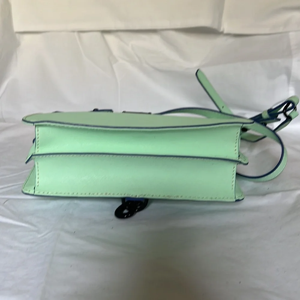 Rebecca Minkoff green saffiano